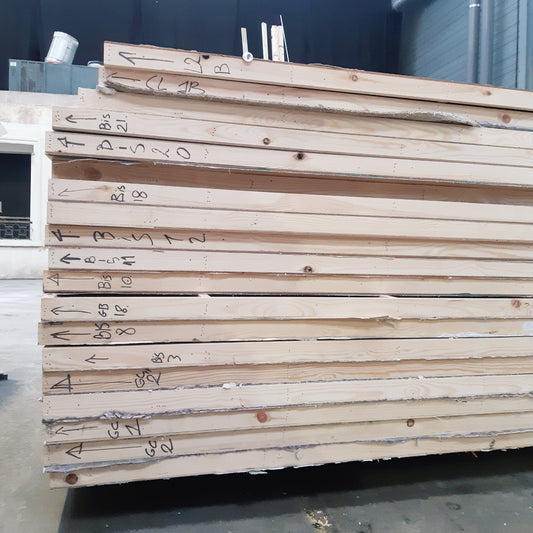 Feuille Décor / Panneau sur châssis - bois tapissé (124,5 x 62,5 x 5)