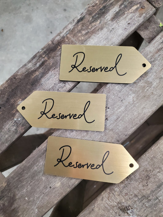 Plaquette réservation