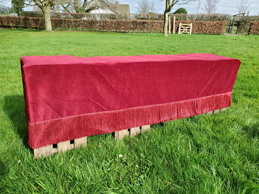 Housses de banquette velours bordeaux