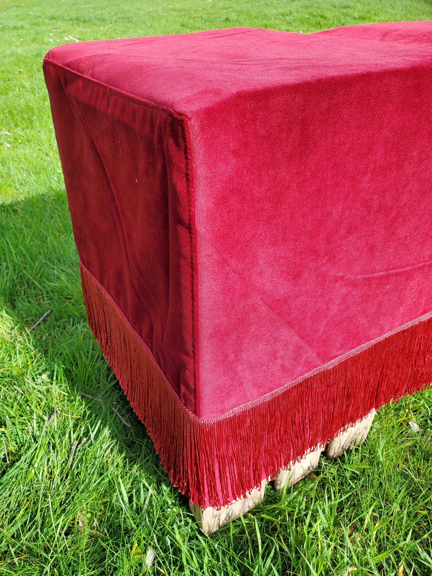 Housses de banquette velours bordeaux