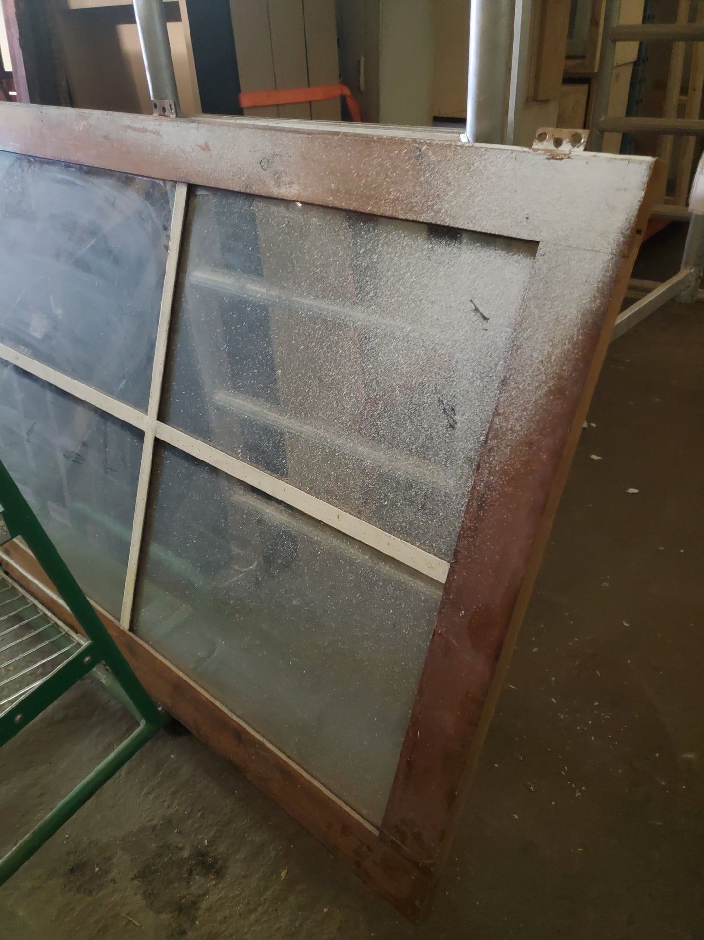 Porte bois vitrée (PO58)