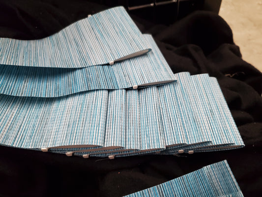 Stores lamelles - ligné bleu (STO01)