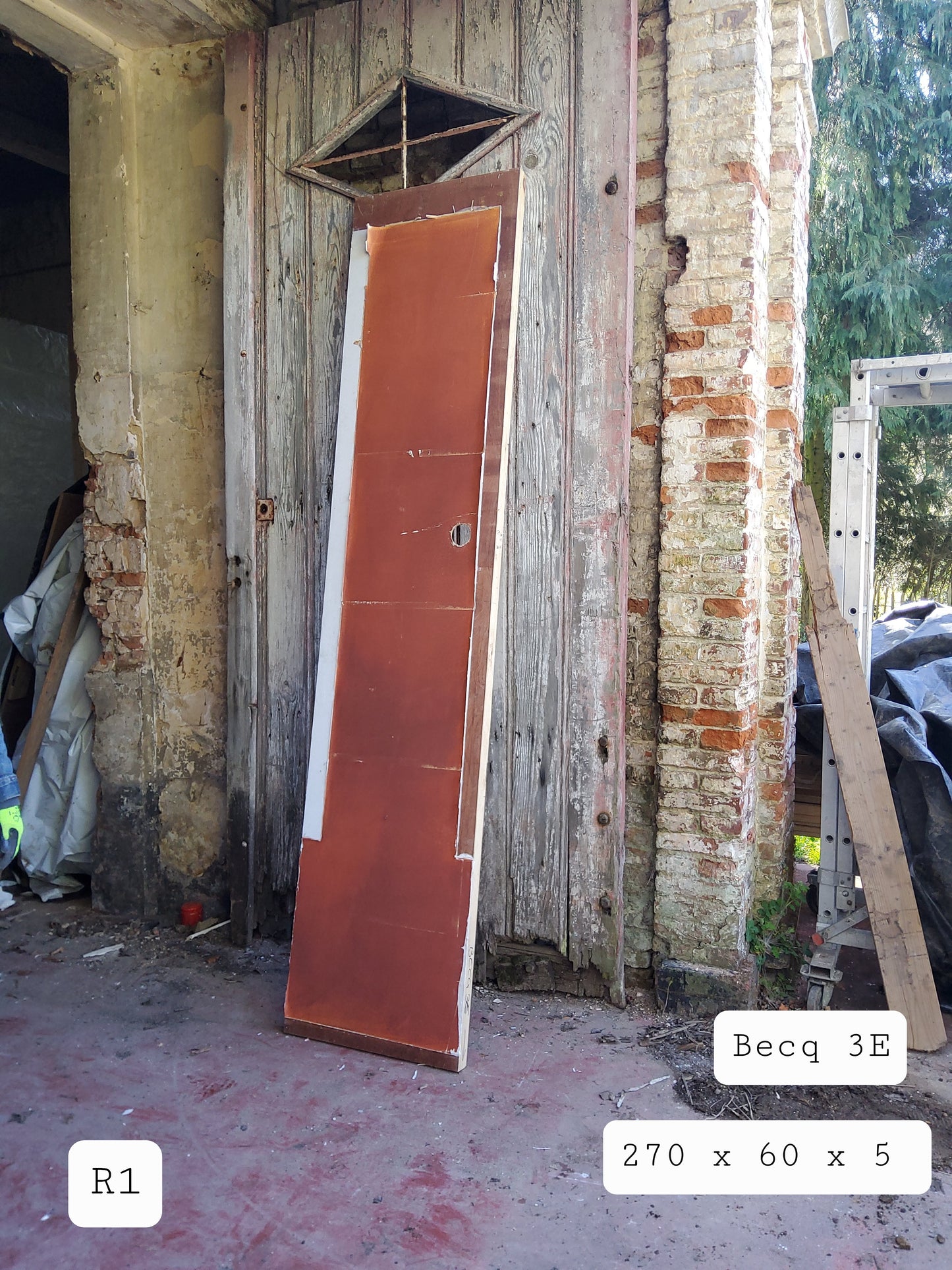 Feuille Décor / Panneau sur châssis - bois (270x69x5)