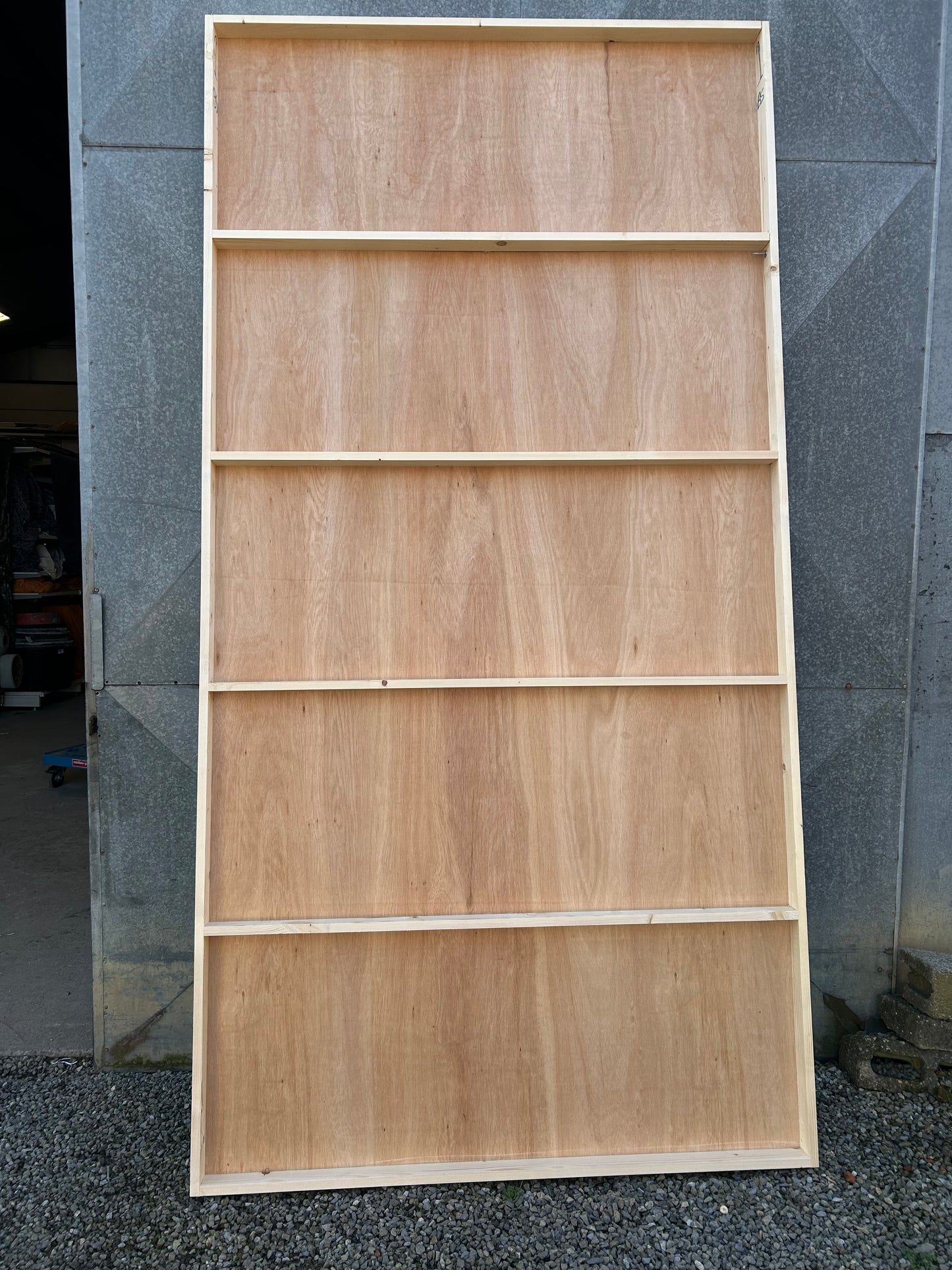 Feuille décor / Panneau sur châssis - bois (295 x 150 x 6,5) tapissés peints verts