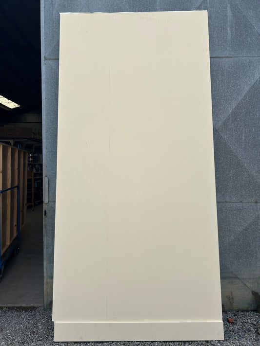 Feuille Décor / Panneau sur châssis tapissé et peint en beige (L147cm*H303cm*P5cm)