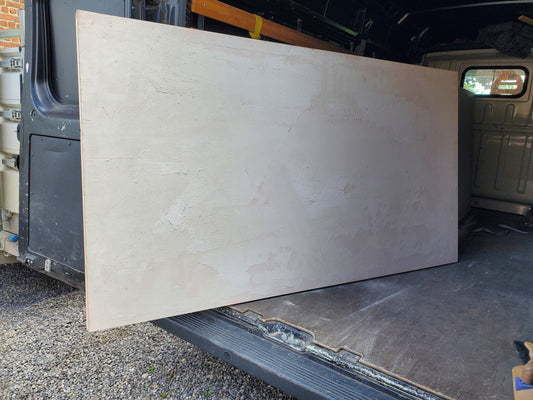 1 Feuille décor / Panneau sur châssis - bois effet béton (69 x 22 x 4,3)