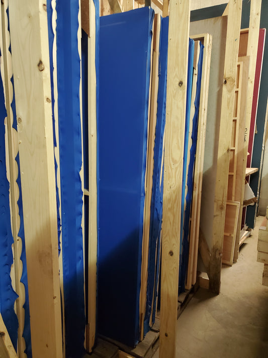 50 Panneaux sur châssis - toiles écran bleu - blue key (200 x 100 x 6,5)