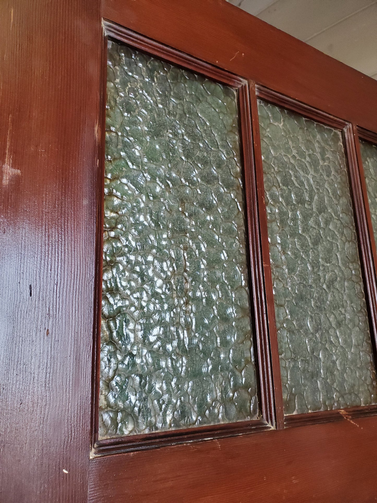 Porte bois moulurée vitrée (PO50 C-F)