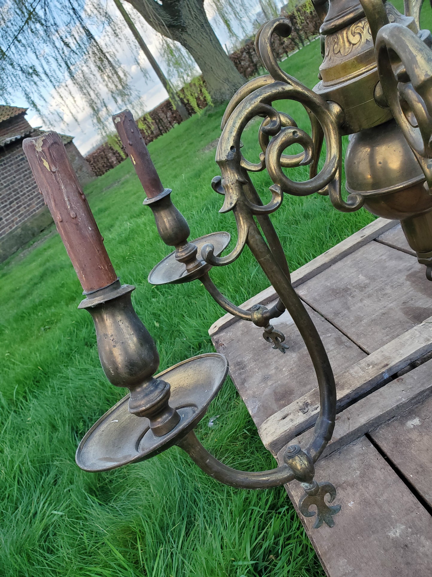 Lustre bronze - style hollandais