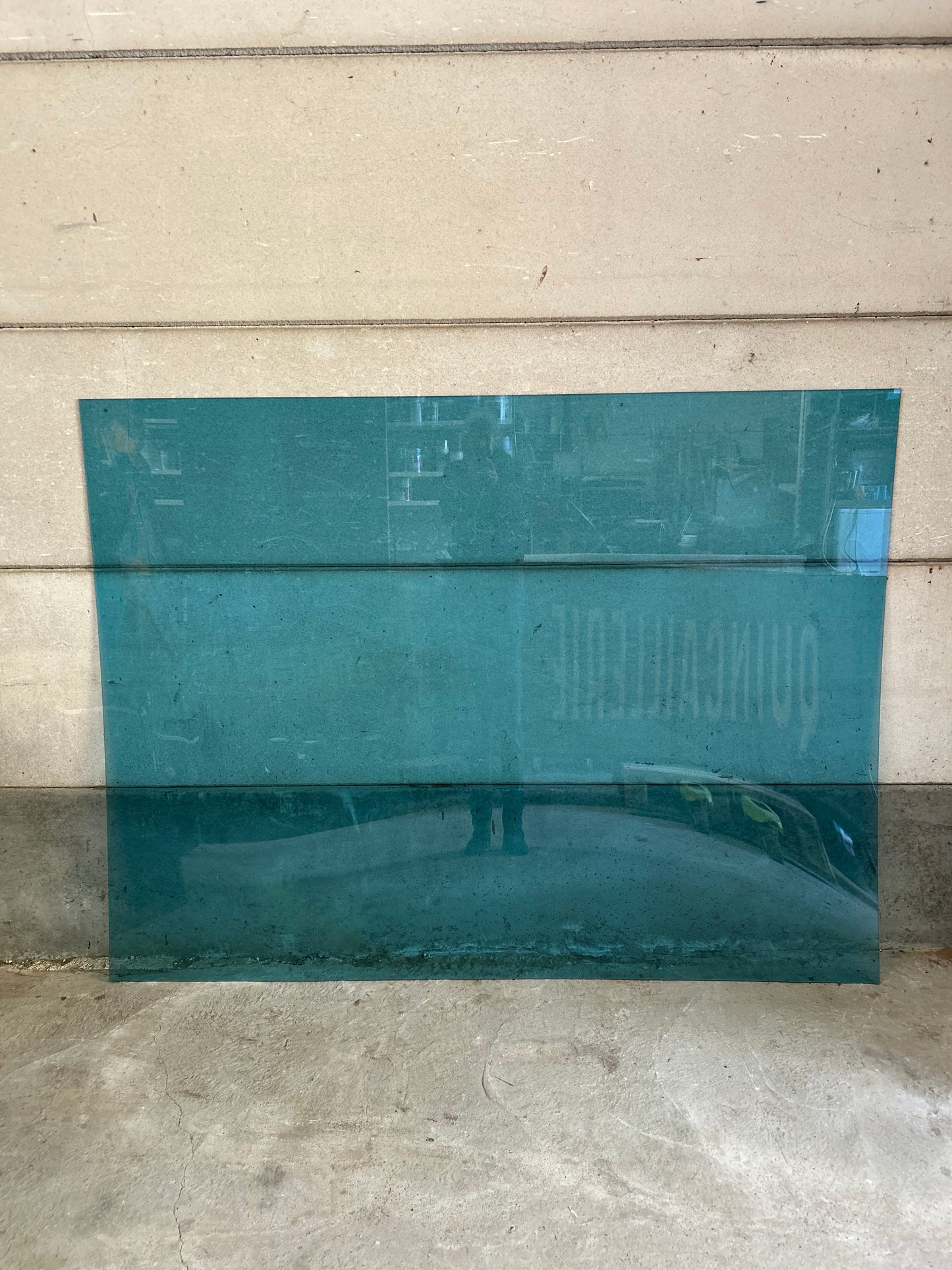 Plaque plexi bleu clair