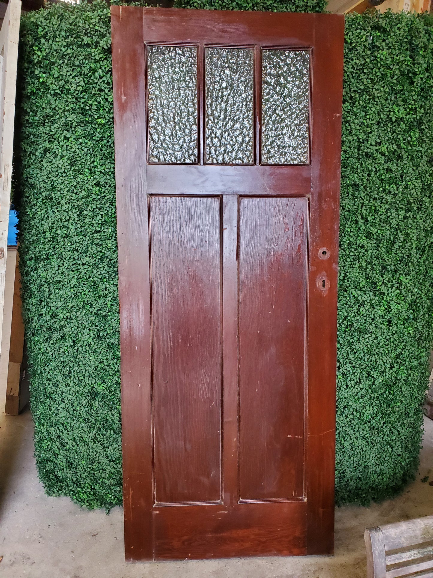 Porte bois moulurée vitrée (PO50 A-F)